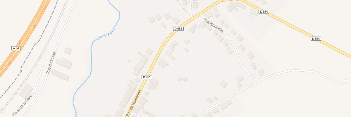 Plan du 100 Rue de Halbotine à Boulzicourt