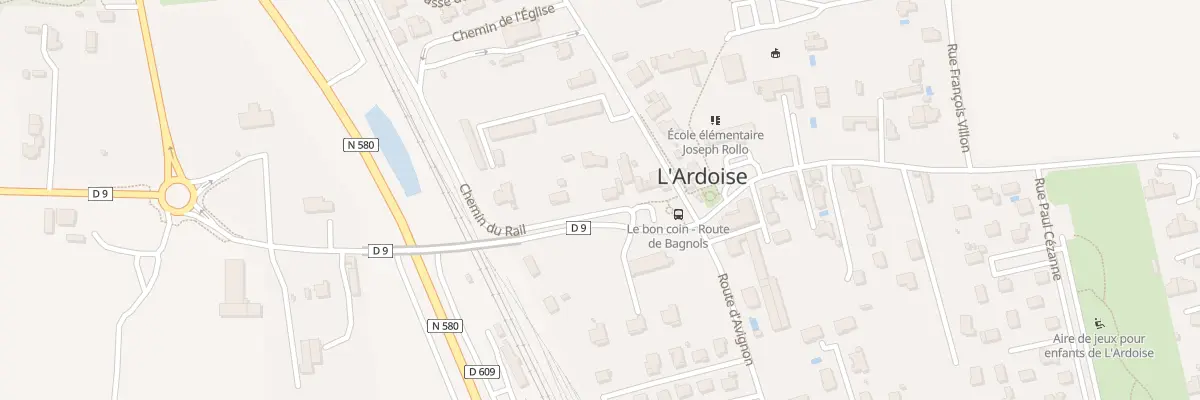 Plan du 1925 Rte de Laudun à Laudun-l’Ardoise