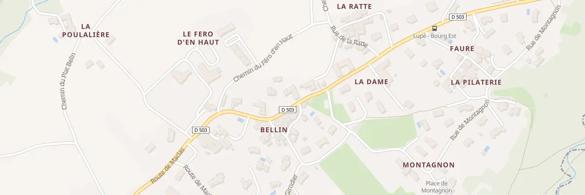 Plan du 61 Rte de Saint Pierre de Boeuf à Lupé