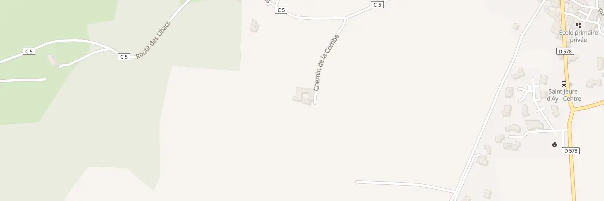 Plan du 5095 La Combe à Saint-Jeure-d’Ay