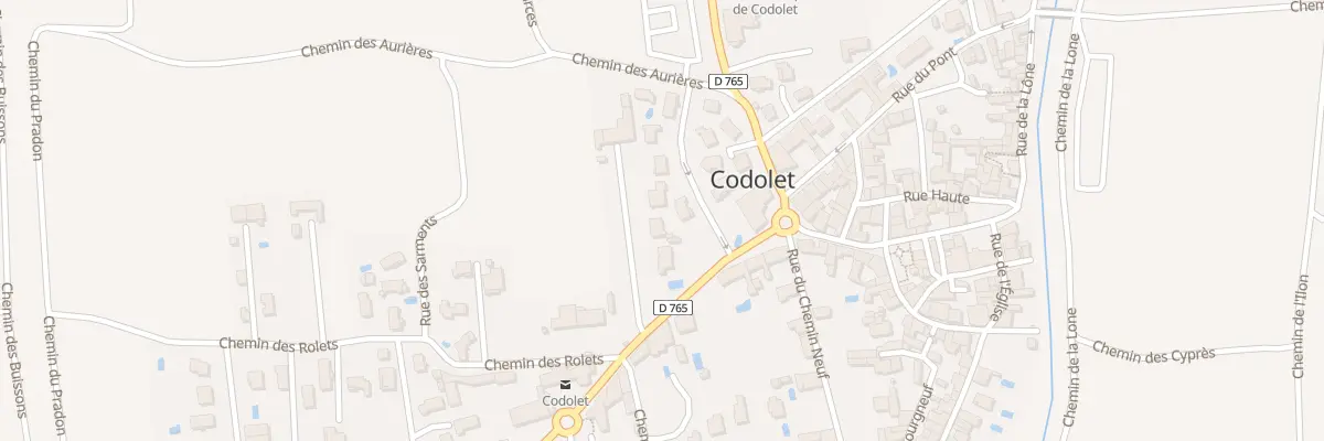 Plan du 5260 Les Aurieres à Codolet