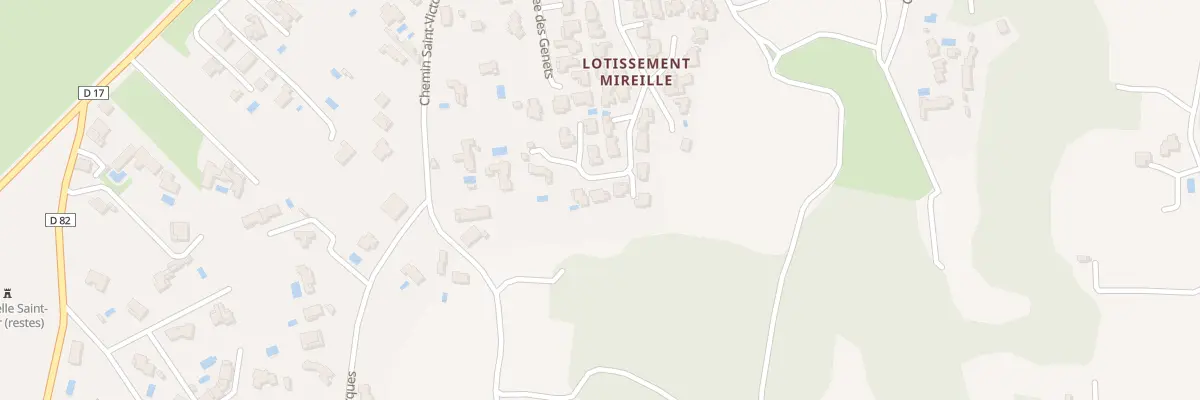 Plan du 43 Lot Mireille à Fontvieille