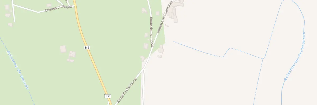 Plan du 220 Rte de Chamonte à Saint-Lager-Bressac