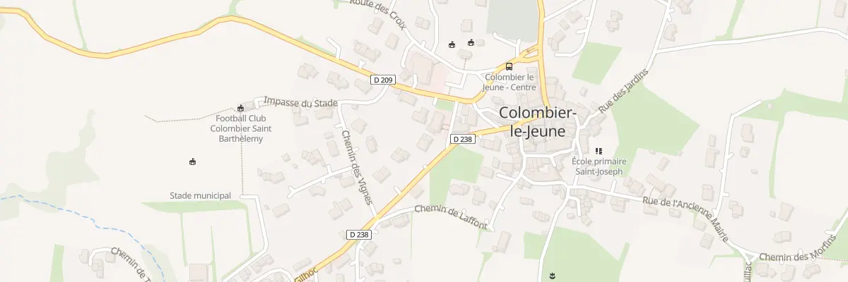 Plan du 5344 Le Village à Colombier-le-Jeune