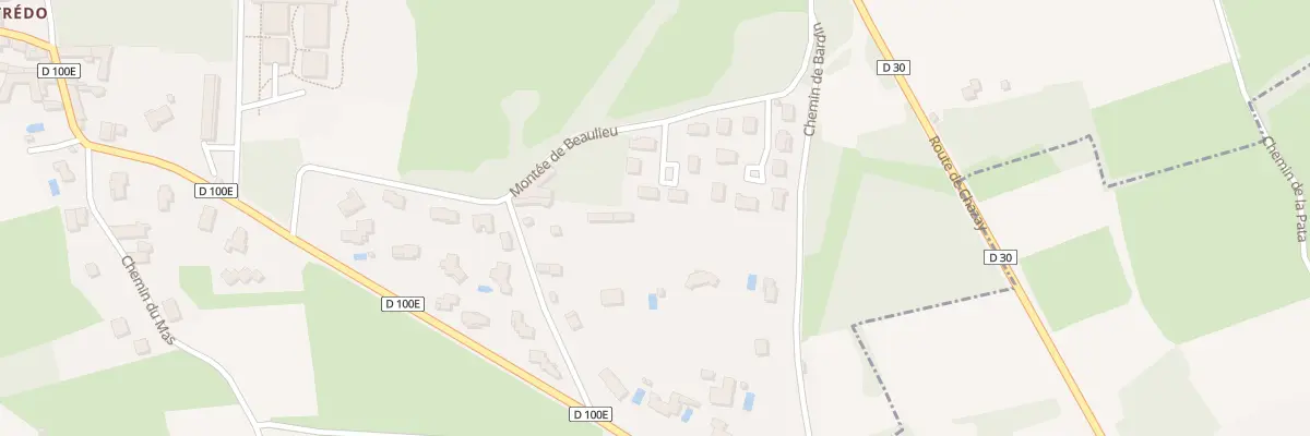 Plan du 256 Che de Bardin à Morancé