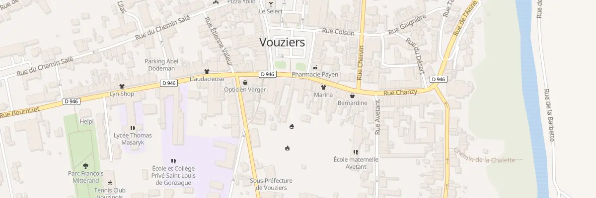 Plan du 38 Pl Carnot à Vouziers