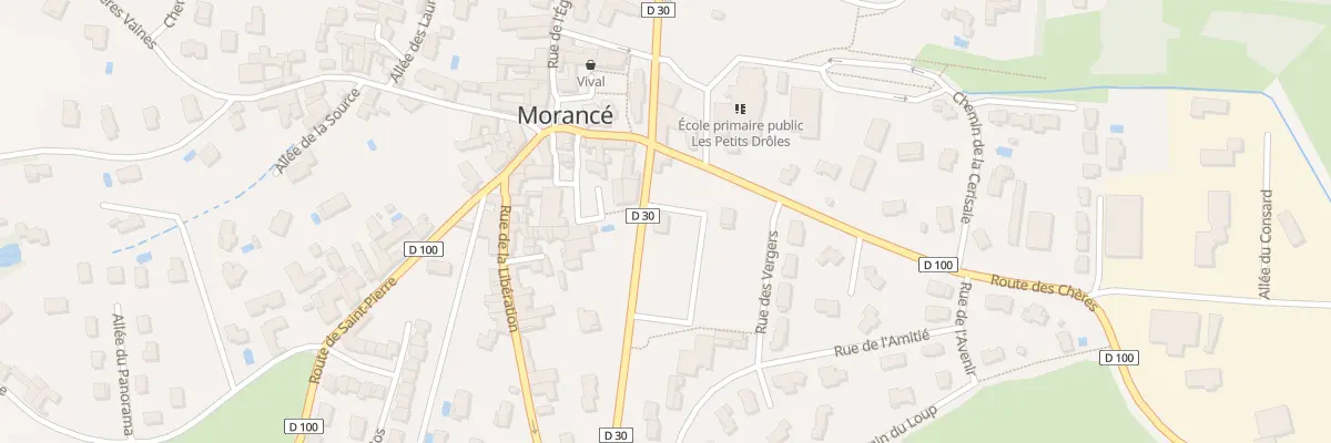 Plan du 50 Rte de Chazay à Morancé