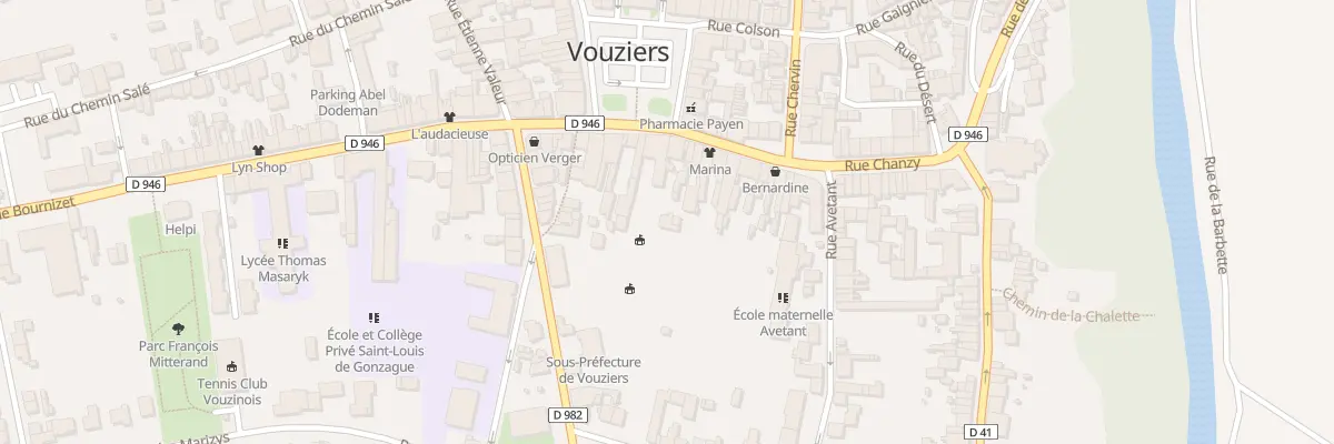 Plan du 4 Rue Chanzy à Vouziers