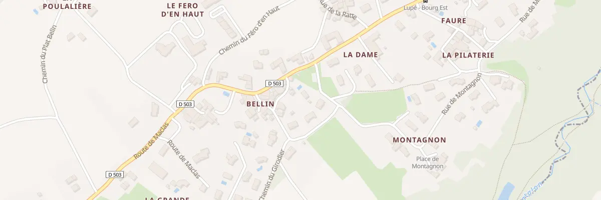 Plan du 9002 Bellin à Lupé