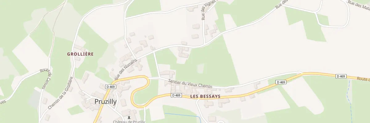 Plan du 5043 Les Bessays à Pruzilly