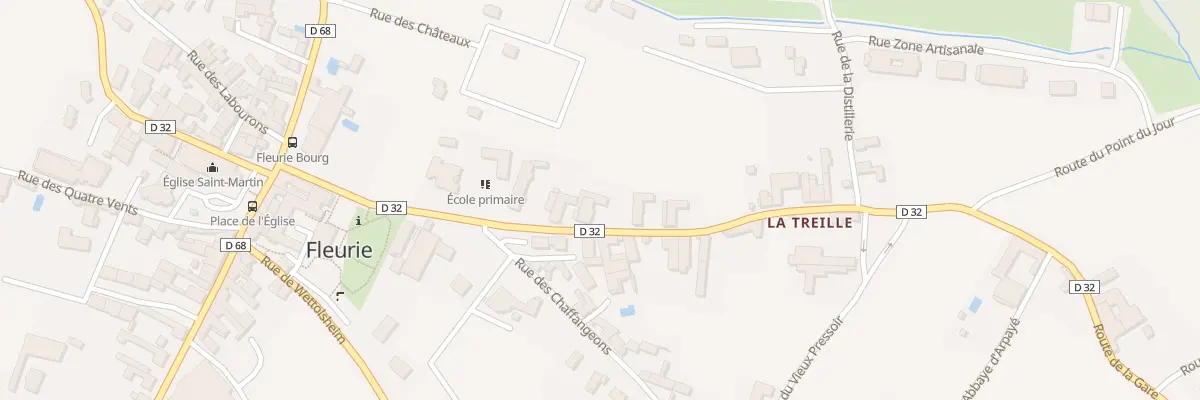 Plan du 5124 Rue de la Treille à Fleurie