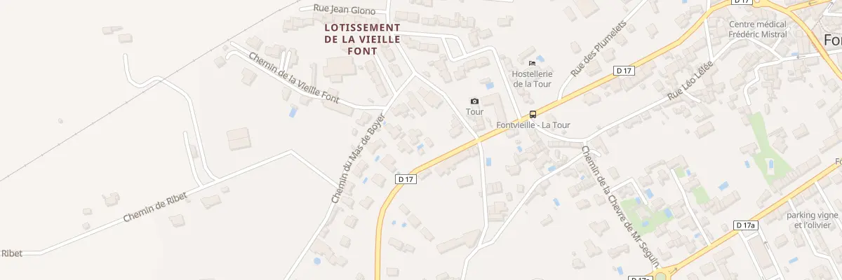 Plan du 25 Av Montmajour à Fontvieille