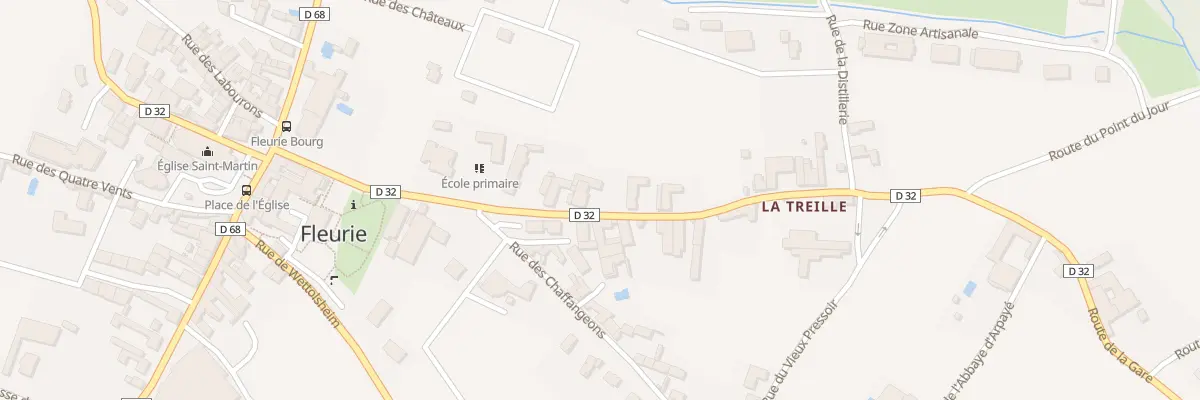 Plan du 97 Rue de la Treille à Fleurie