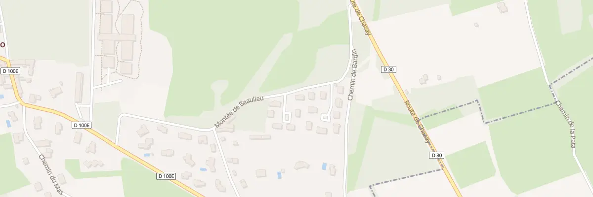 Plan du 200 Mte de Beaulieu à Morancé