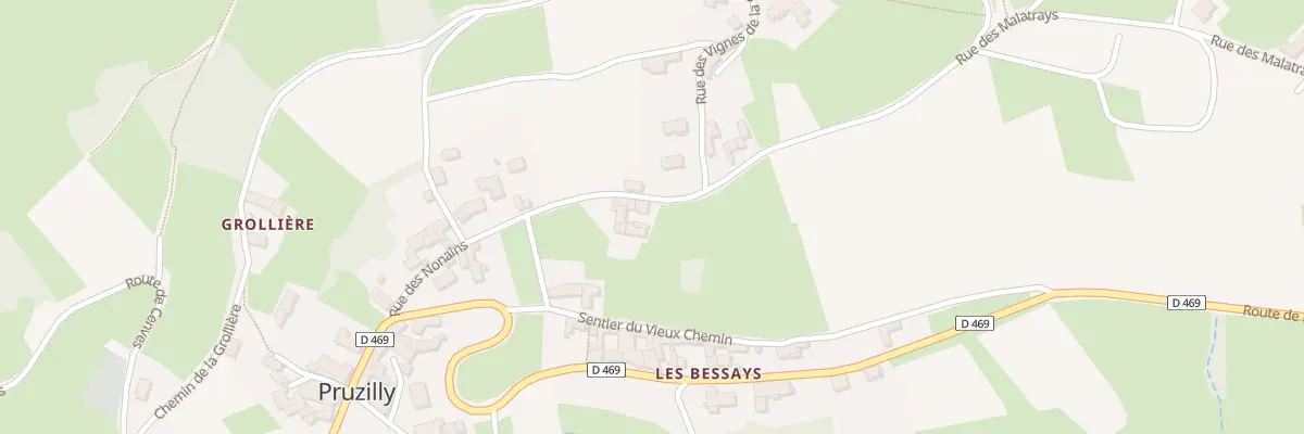 Plan du 5042 Les Bessays à Pruzilly