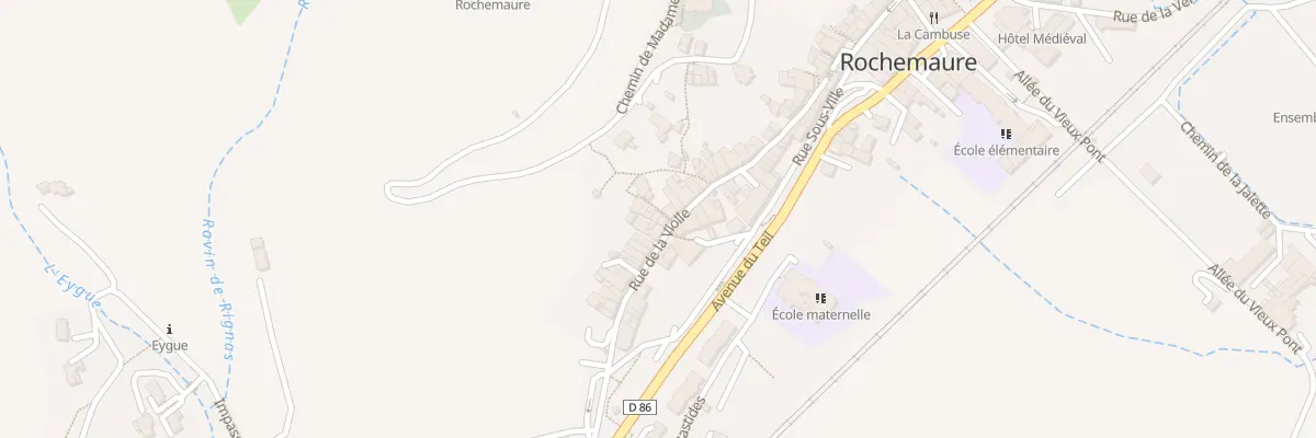 Plan du 2 Rue des Remparts à Rochemaure