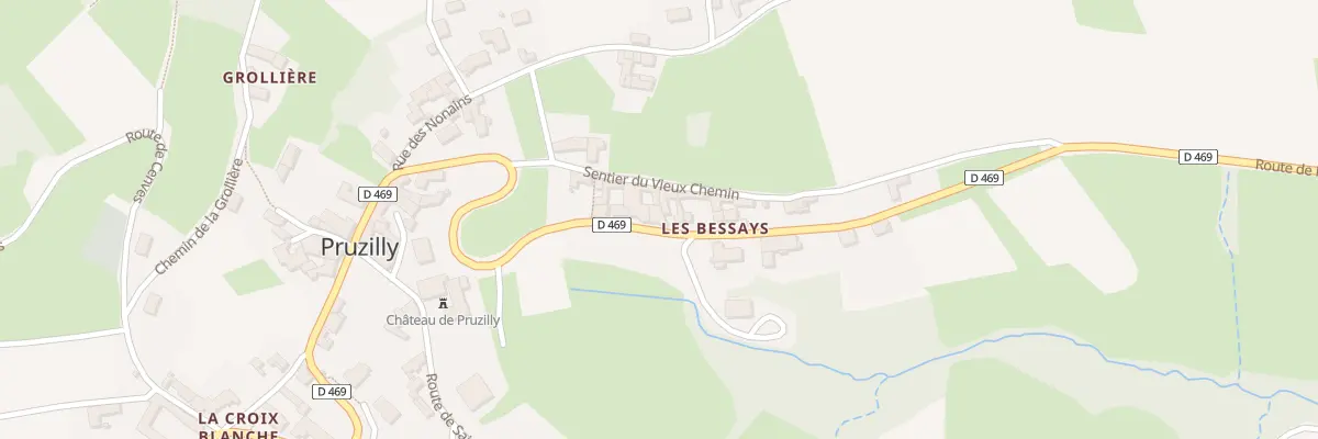 Plan du 5116 Les Bessays à Pruzilly