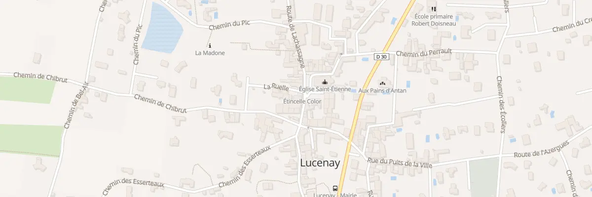 Plan du 70 Rte de Lachassagne à Lucenay