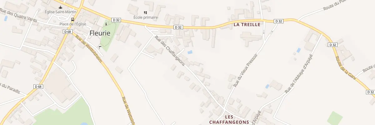 Plan du 155 Rue des Chaffangeons à Fleurie