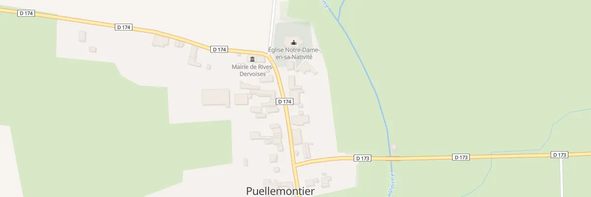 Plan du 4 Rue de l’Eglise à Rives Dervoises