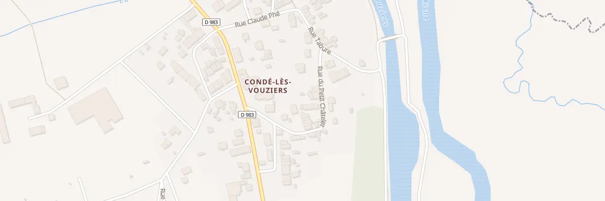Plan du 21 Rue du Petit Chatelet à Vouziers