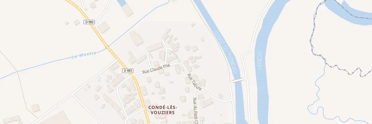 Plan du 3 Rue Tabure à Vouziers