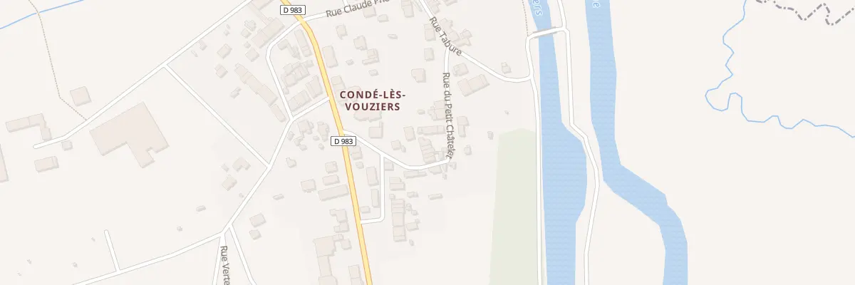 Plan du 7 Rue du Petit Chatelet à Vouziers