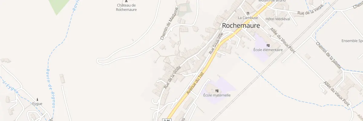 Plan du 5387 Rue de la Violle à Rochemaure