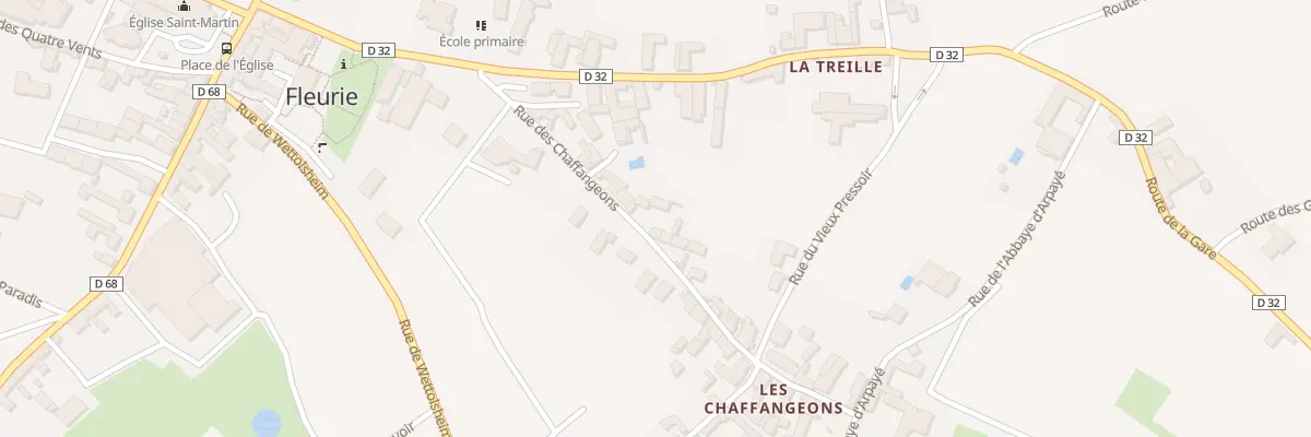 Plan du 179 Rue des Chaffangeons à Fleurie