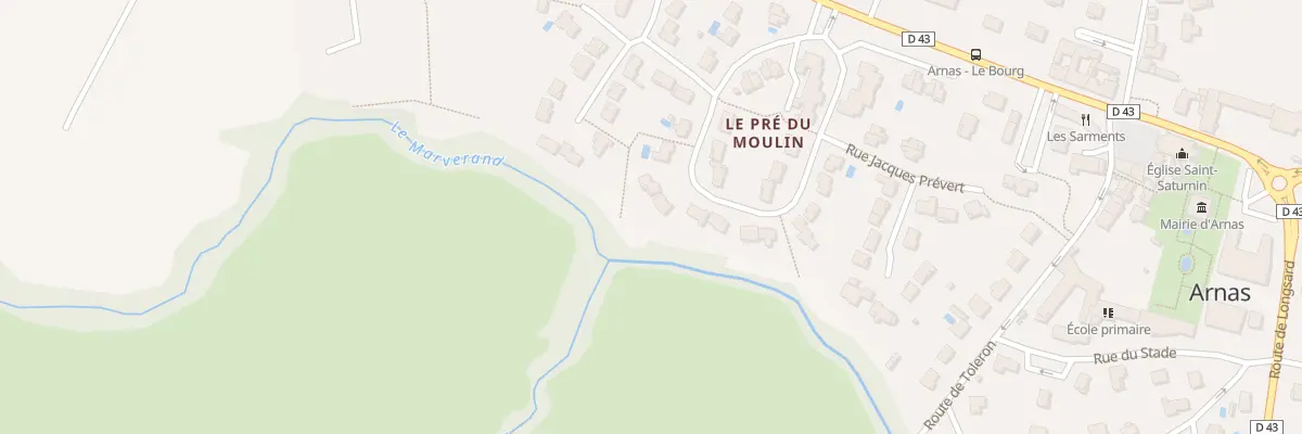 Plan du 194 Rue Pré du Moulin à Arnas