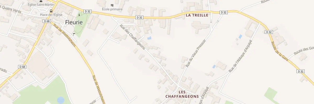 Plan du 5154 Rue des Chaffangeons à Fleurie
