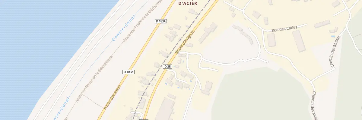Plan du 5026 Cd 35 Rte d’Avignon à Boulbon