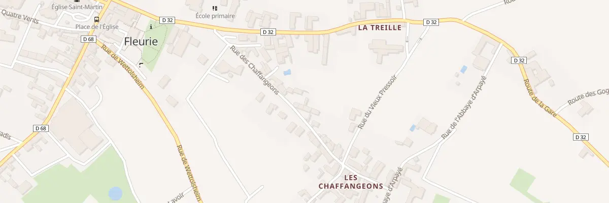Plan du 197 Rue des Chaffangeons à Fleurie