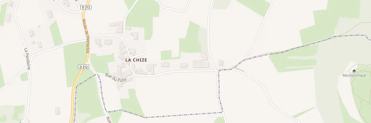 Plan du 25 Rue de la Chize à Milly-Lamartine