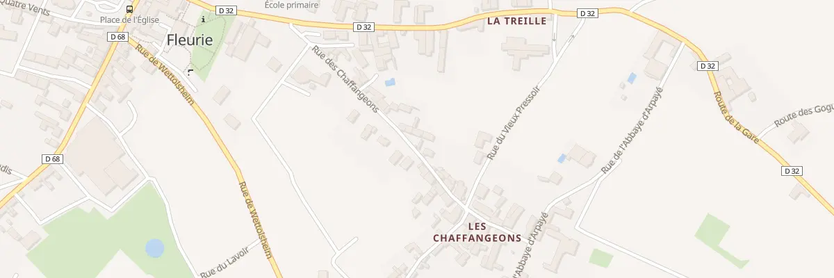Plan du 211 Rue des Chaffangeons à Fleurie