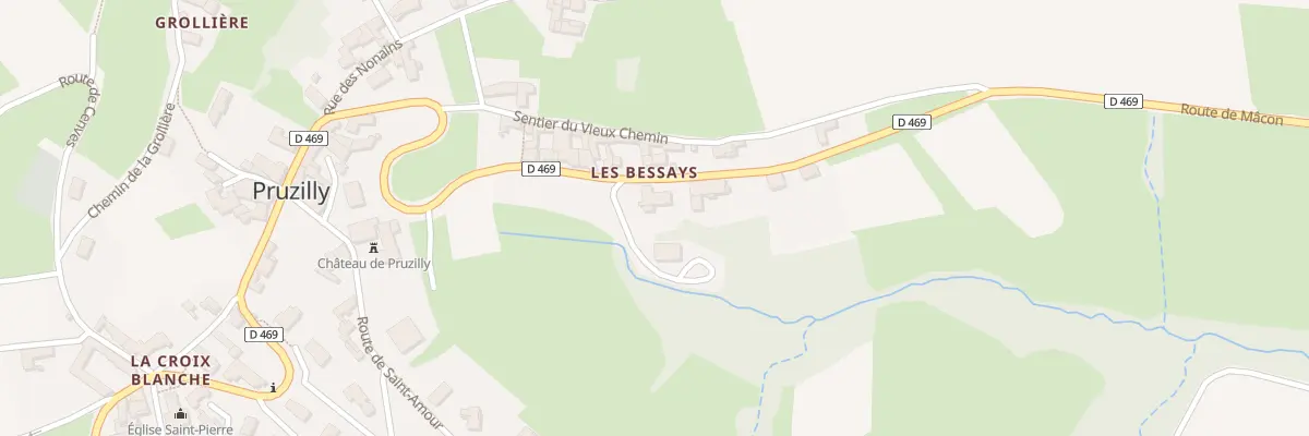 Plan du 5055 Les Bessays à Pruzilly