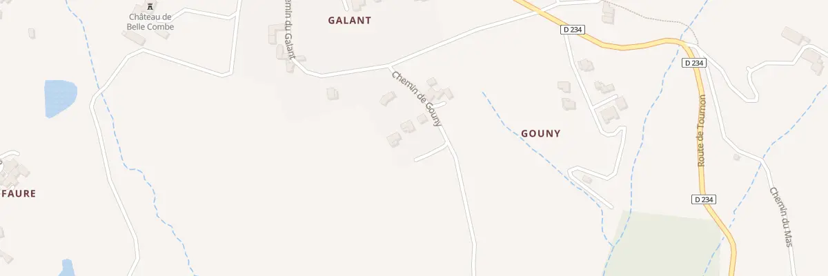 Plan du 122 Che de Gouny à Colombier-le-Vieux