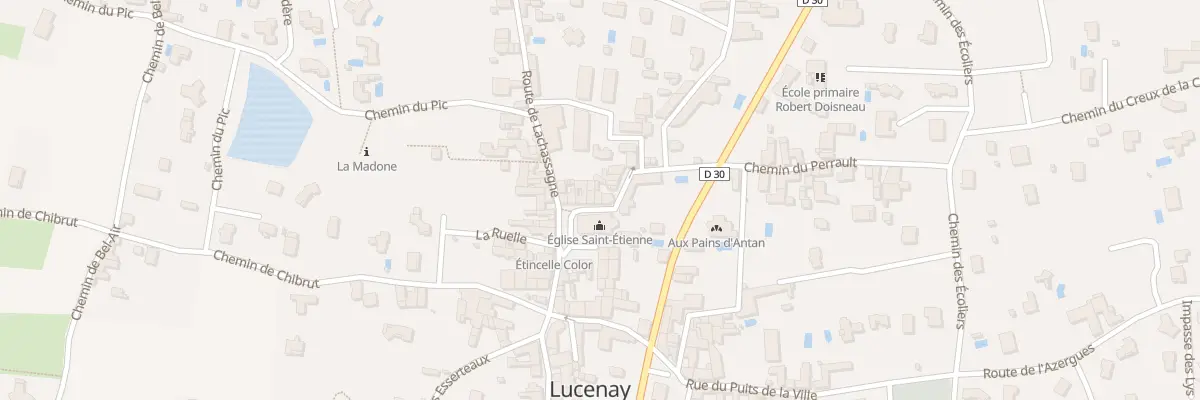 Plan du 96 Rue de Velleron à Lucenay