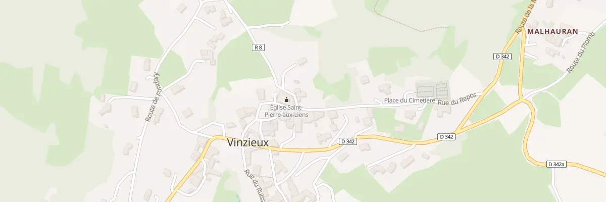 Plan du 22 Mte de l’Eglise à Vinzieux