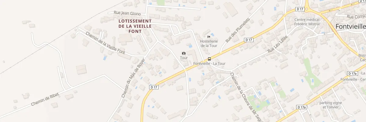 Plan du 4 Che de la Vieille Font à Fontvieille
