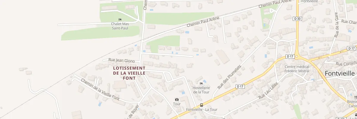 Plan du 8 Imp Van Gogh à Fontvieille