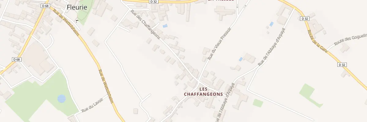 Plan du 235 Rue des Chaffangeons à Fleurie