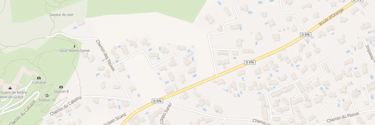 Plan du 1237B Rte d’Orange à Rochefort-du-Gard