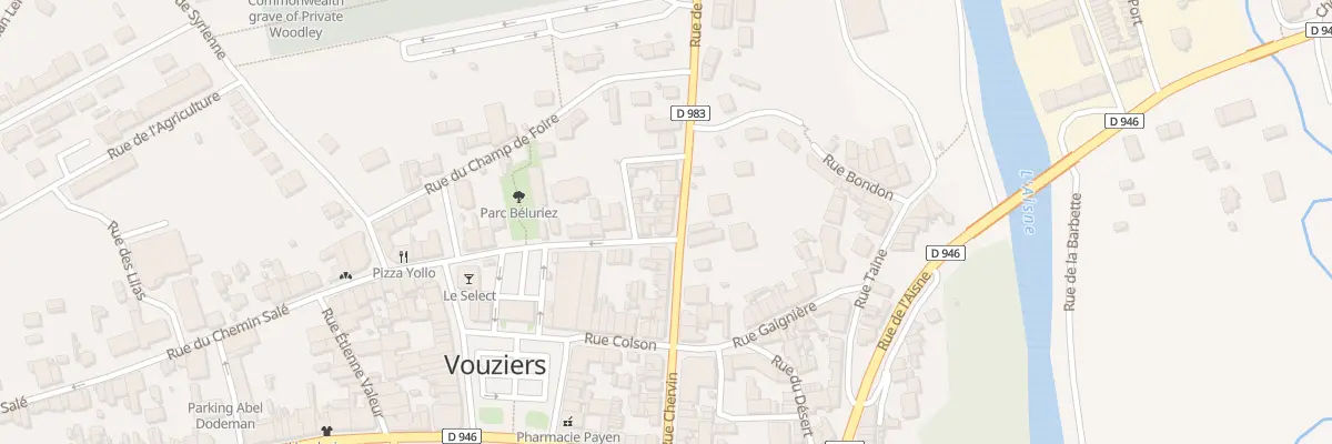 Plan du 15 Rue de Condé à Vouziers