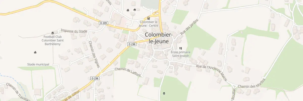 Plan du 40 Rue des Balcons à Colombier-le-Jeune