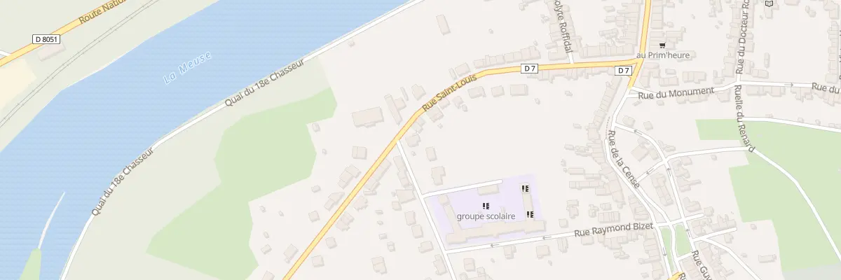 Plan du 1 Rue du Calvaire à Haybes