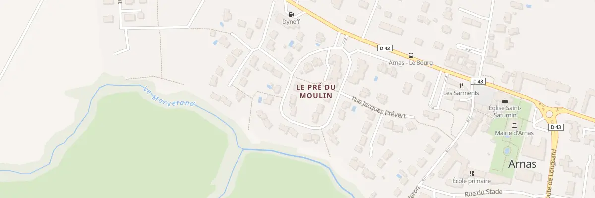 Plan du 163 Rue Pré du Moulin à Arnas