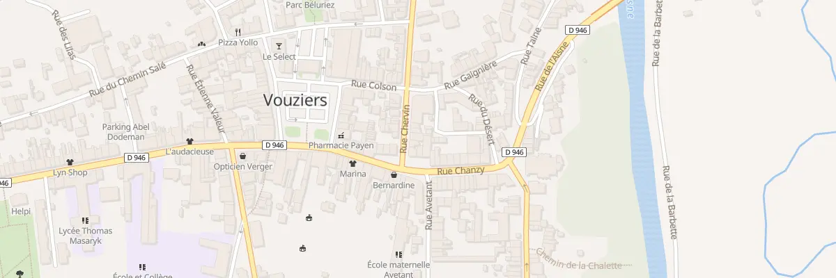 Plan du 10 Rue Chervin à Vouziers