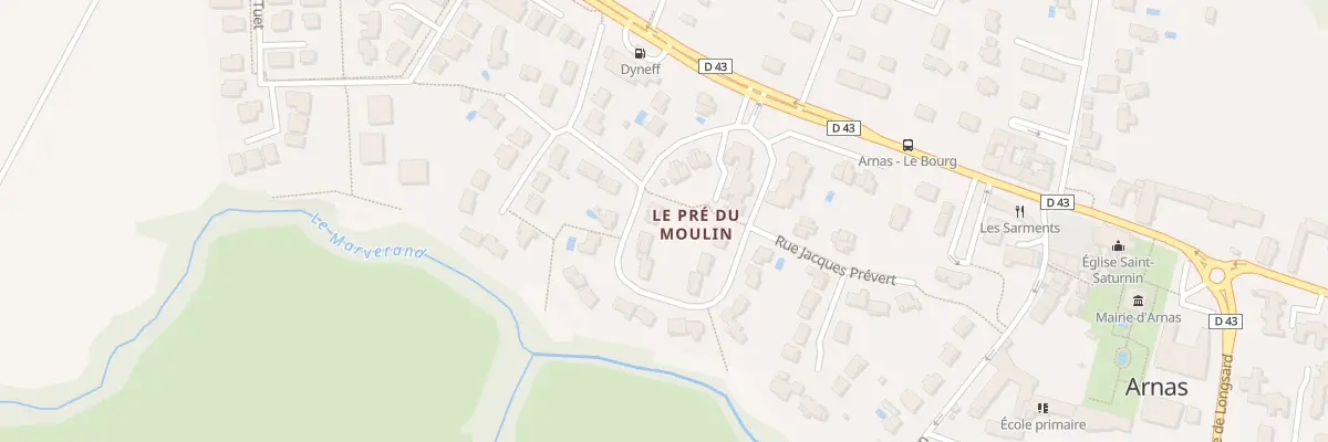 Plan du 141 Rue Pré du Moulin à Arnas