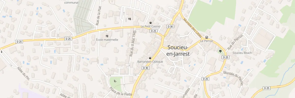 Plan du 6 Pl du 11 Novembre 1918 à Soucieu-en-Jarrest